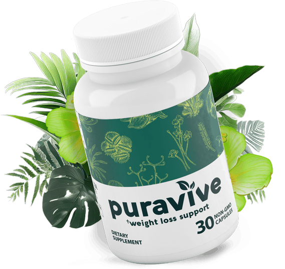 Purevive supplement bottle with natural ingredients, designed to support health, longevity, and overall well-being